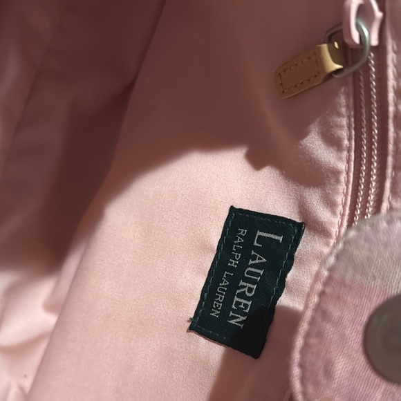 Lauren Ralph Lauren‎ Pink and Green Tote Bag - Picture 7 of 9